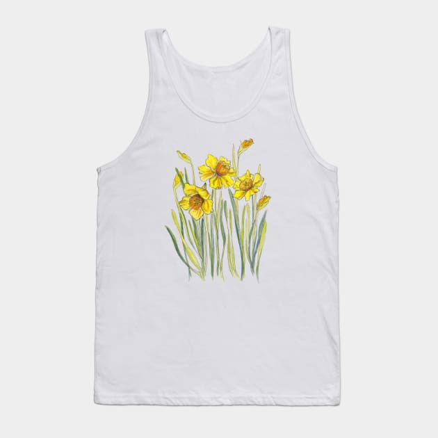 Yellow Daffodils Tank Top by JessicaRose